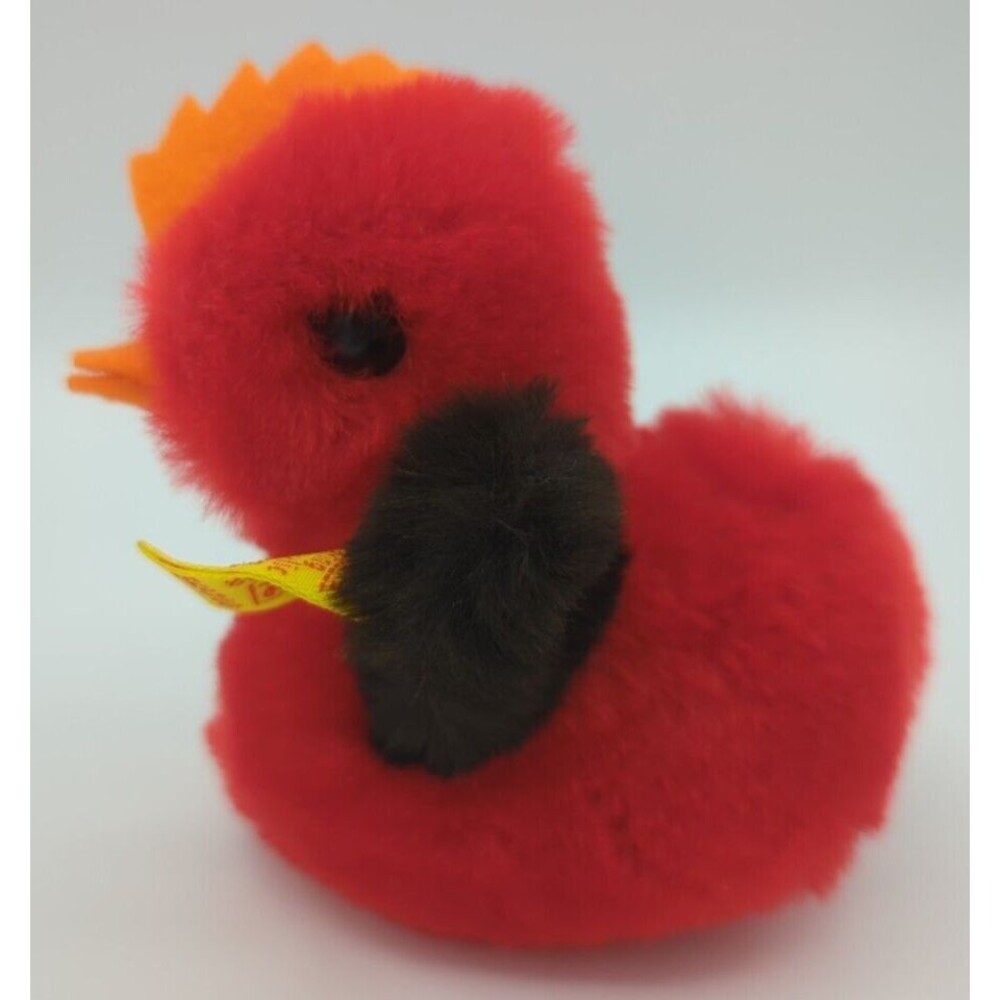 Steiff Cosy Red Chick 5497/10 w/Ear Button & Tag 3"